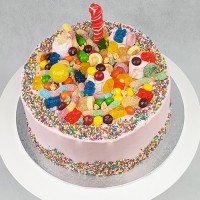 Sprinkles Lolly Explosion Cake